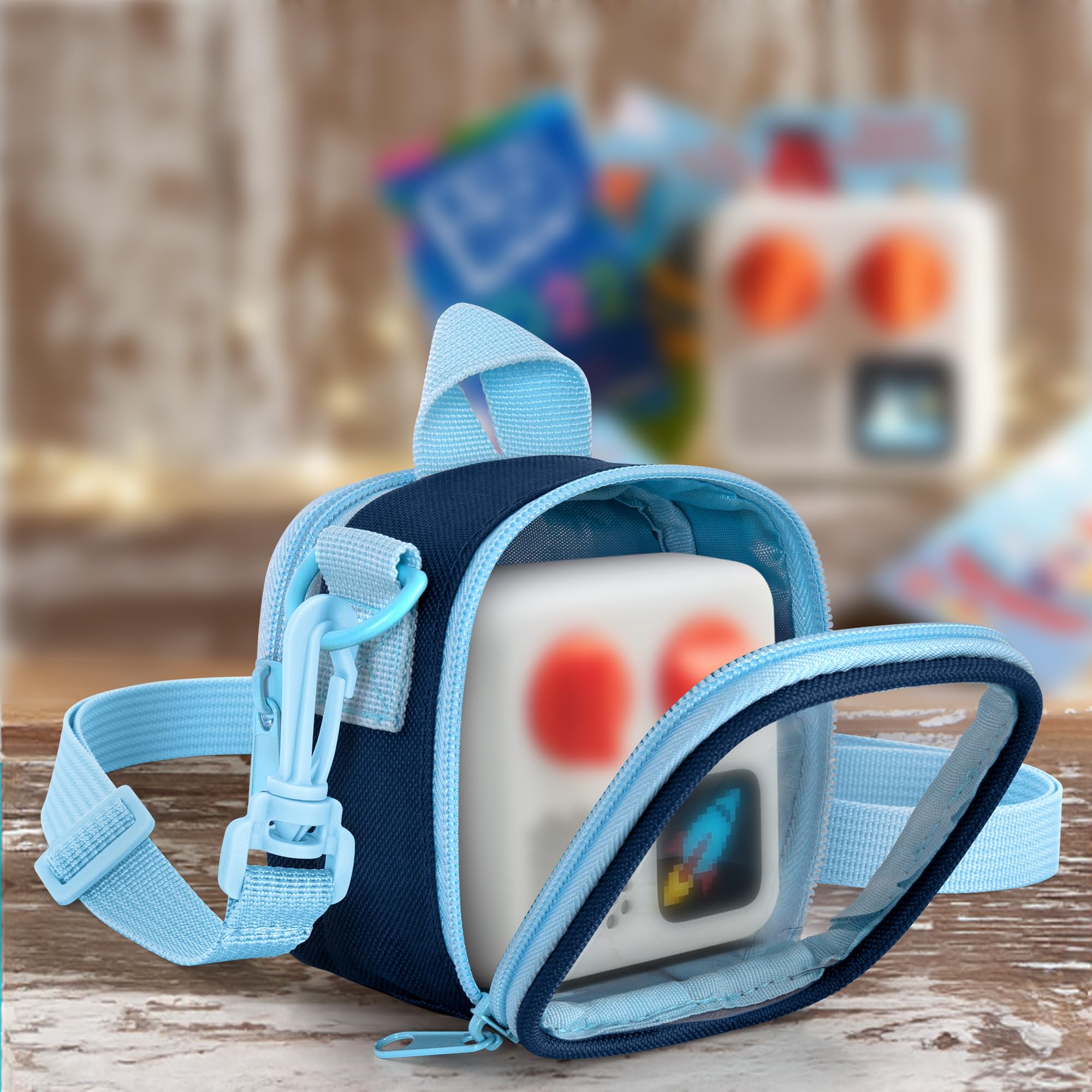 Sac De Transport Pour Lecteur Audio Yoto Mini (édition 2024) - Avec Porte-cartes (30 Cartes) Et Bandoulière - Étanche