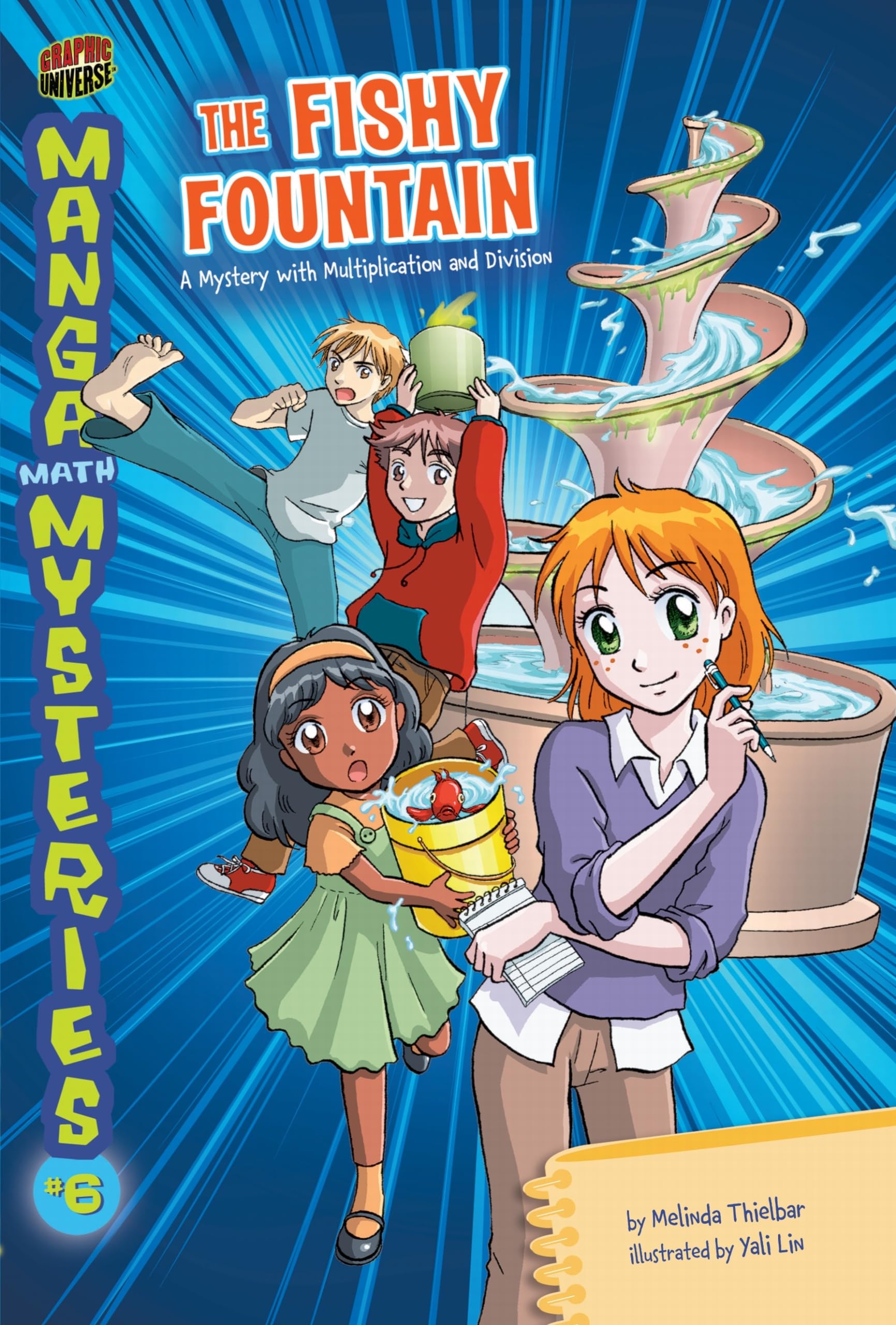 The Fishy Fountain: A Mystery with Multiplication and Division (Manga Math Mysteries)
