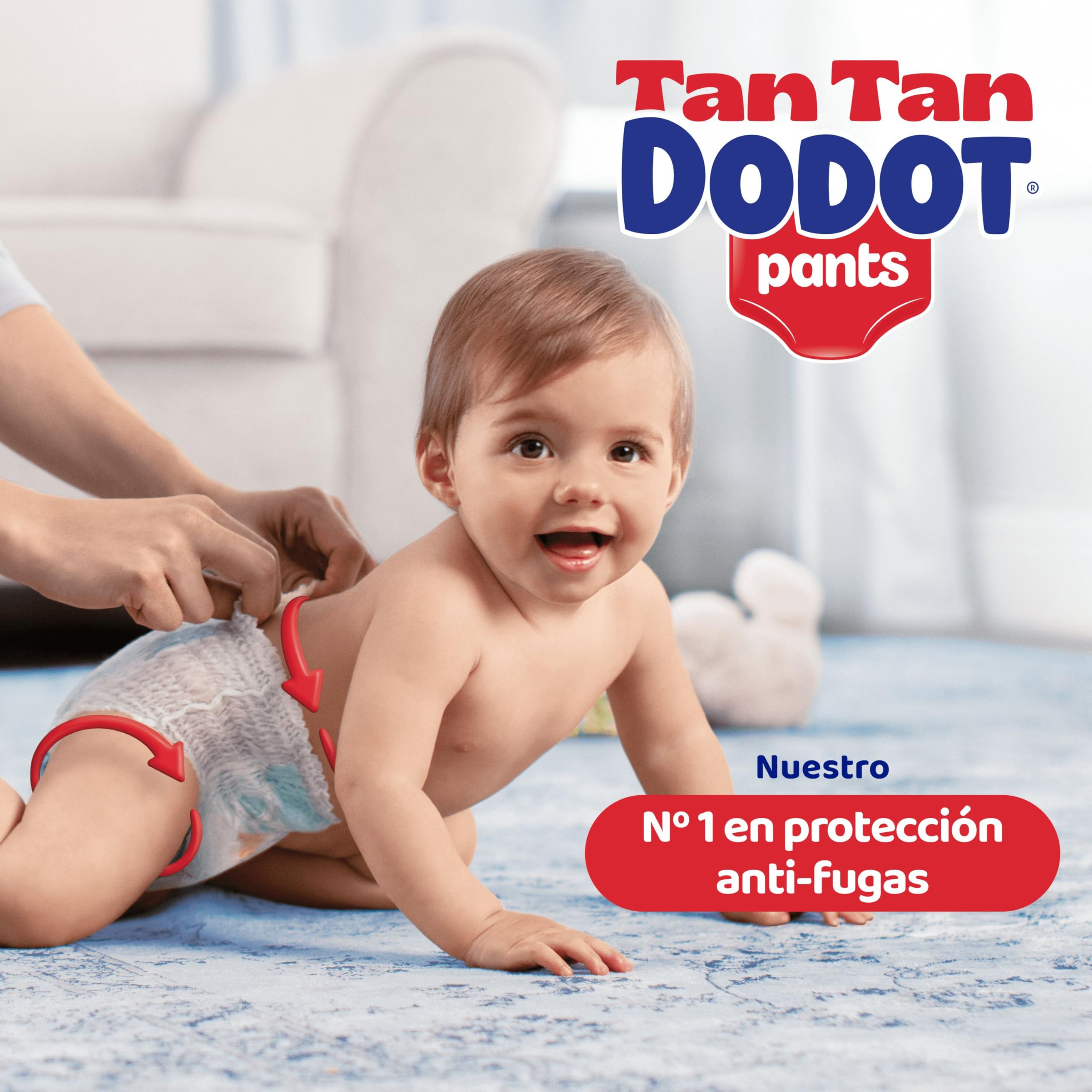 Dodot Pañal-Braguita Activity Pants , Talla 5 (11-17 kg), 76 Pañales + Regalo de 1 Pack de 40 Toallitas, Con Ajuste 360 anti-fugas extra suave — view 2