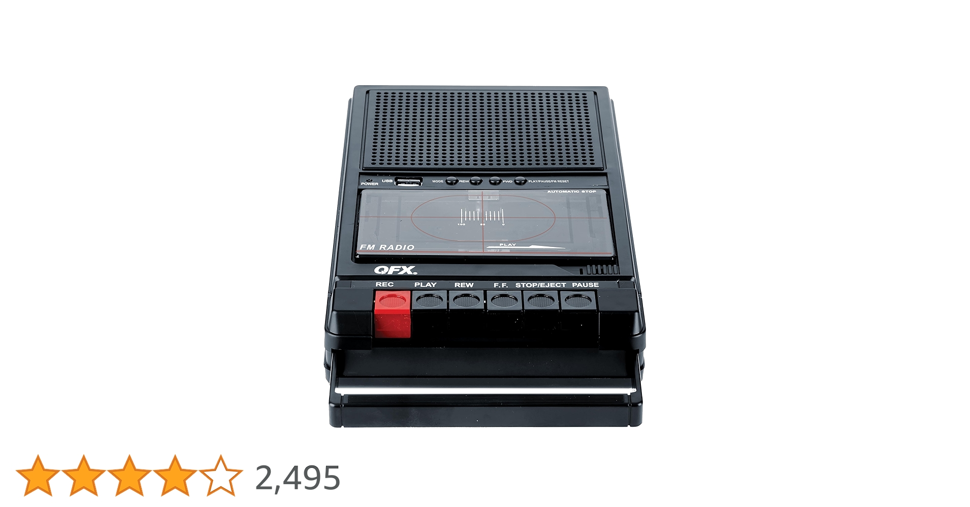 Bluetooth対応 カセットプレイヤー　QFX RETRO SHOEBOX QFX RETRO-39 Shoebox Tape Recorder with USB Player : Amazon.co.uk