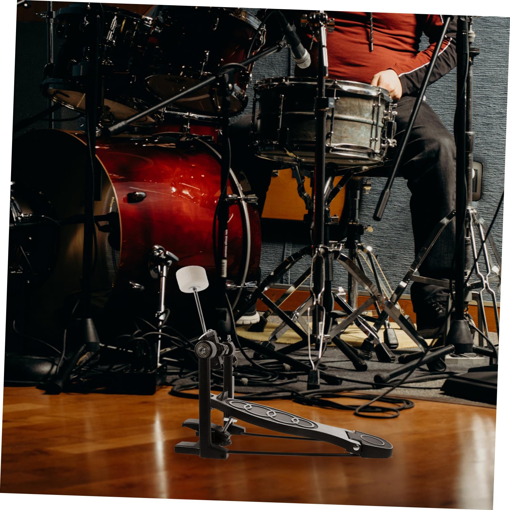 GOOHOCHY Bass Drum Pedal Cam Drum Pedal Replacement Accessory Single Pedal for Drum Kit