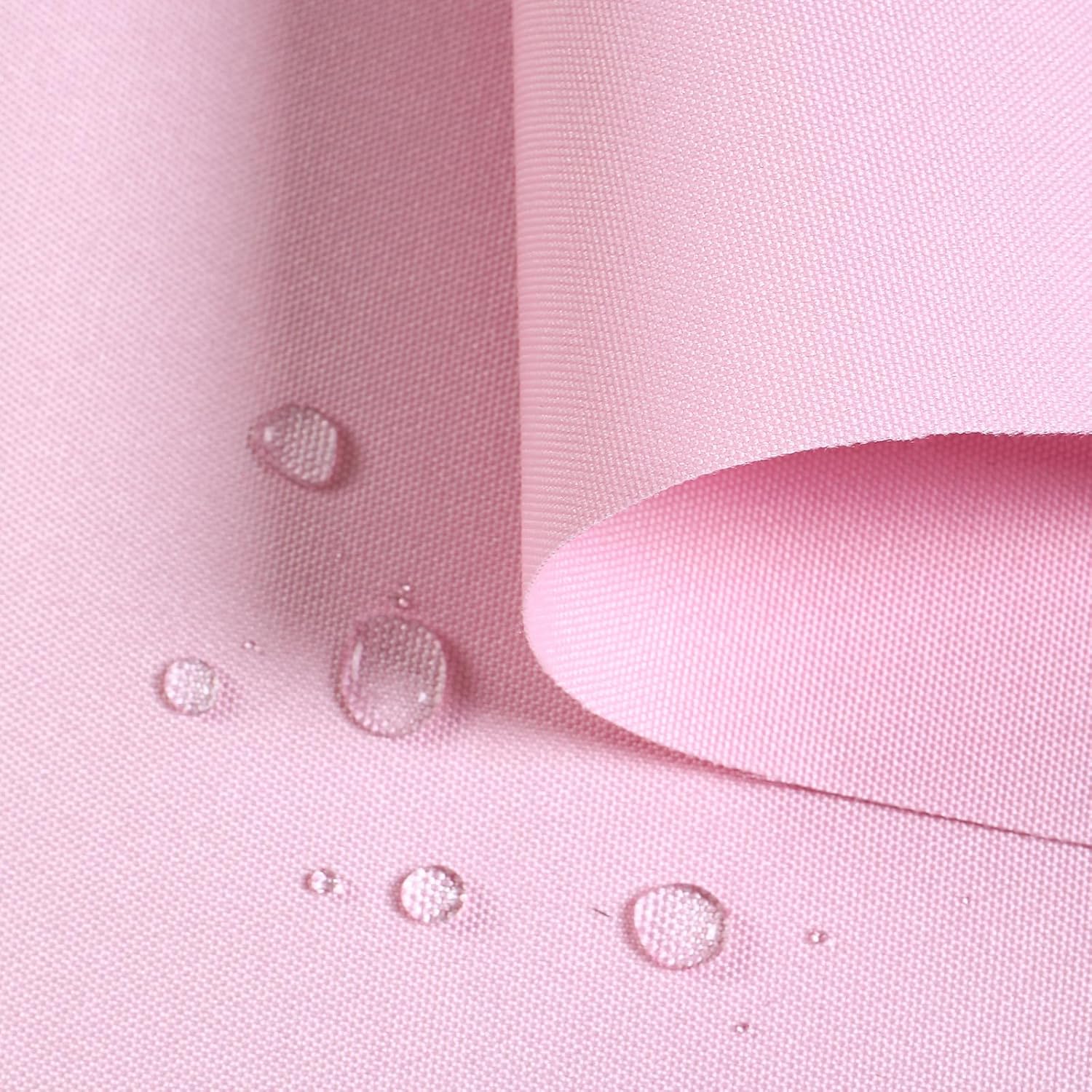 Waterproof Canvas Fabric by The Yard – 58" 600D Polyester Cordura Fabric – Upholstery Fabric for Indoor Outdoor Chair(Pink, 1 Yard (58"x 36")