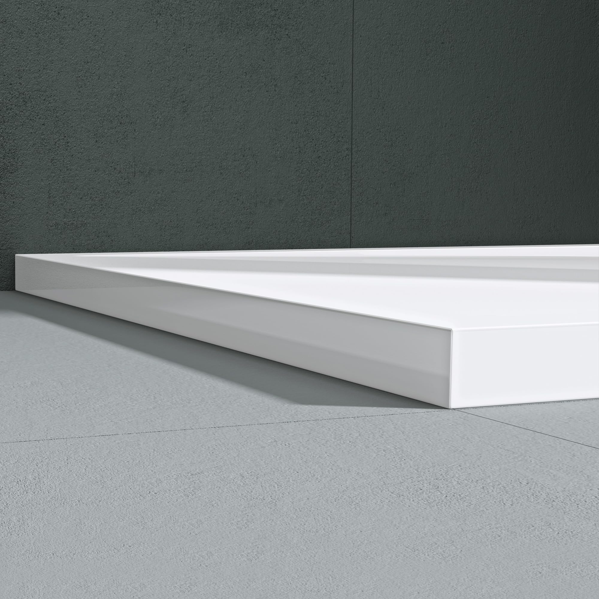 Mai & Mai Plato de Ducha Rectangular 100x120 cm Blanco | Acrílico de Diseño Moderno | Altura 5 cm | Antideslizante | Xetro04