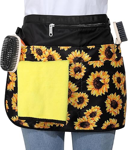 Delantal de limpieza impermeable con 7 bolsillos, suministros de limpieza para el hogar, delantal de criada ligero y duradero