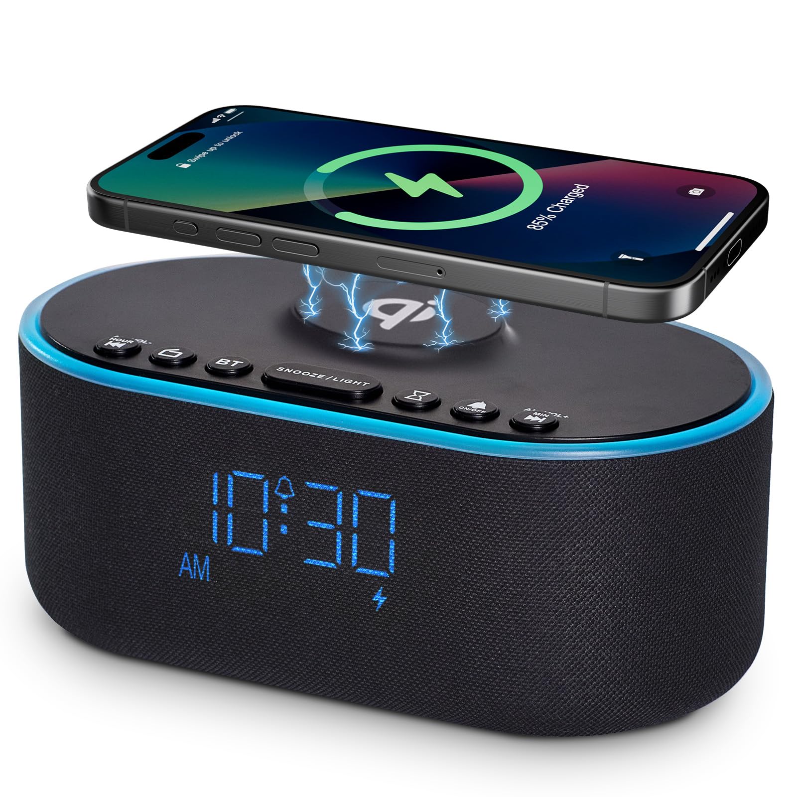 Odokee Wireless Charging Clock