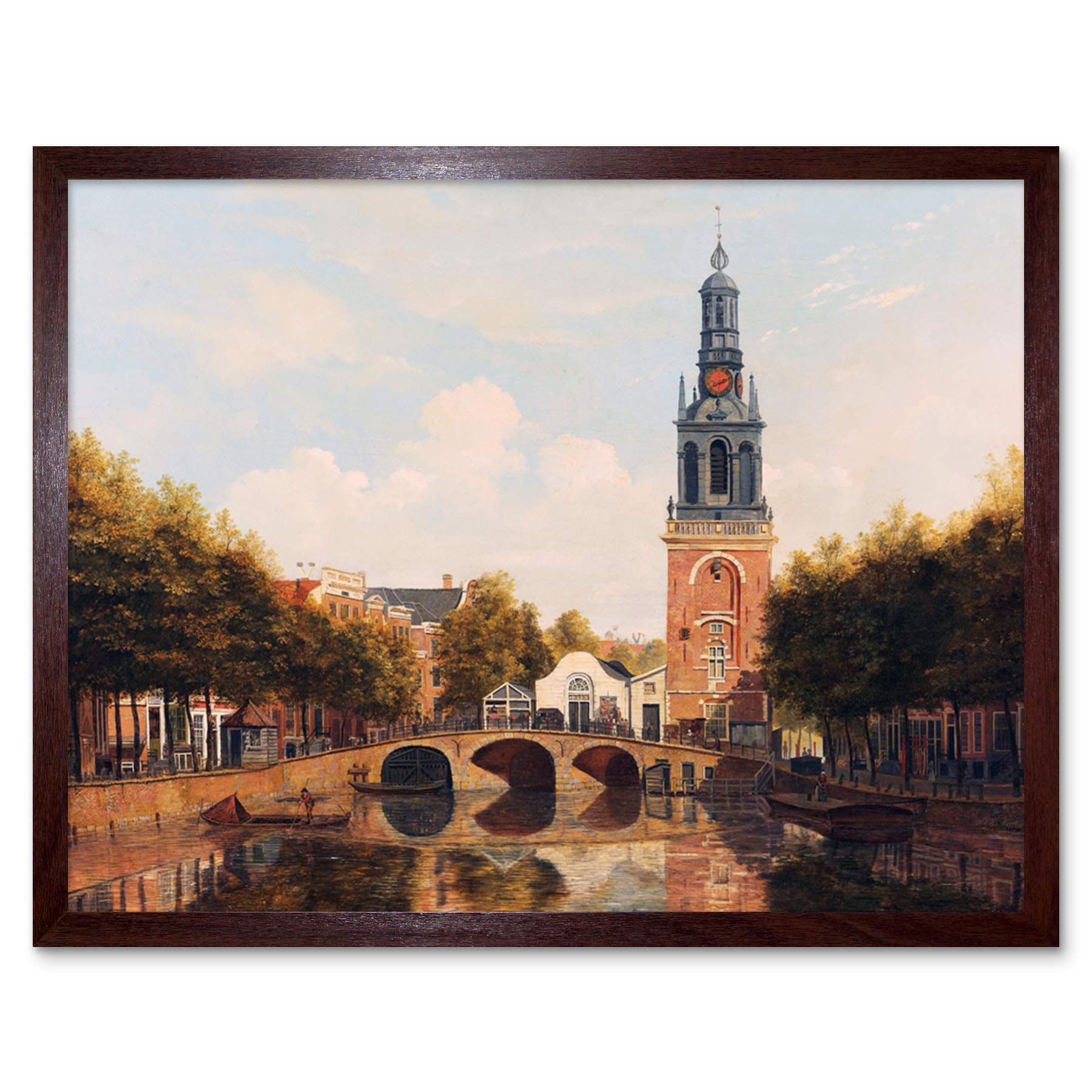 Artery8 Cate Jan Roodenpoortstoren Amsterdam Painting Art Print Framed Poster Wall Decor 12x16 inch