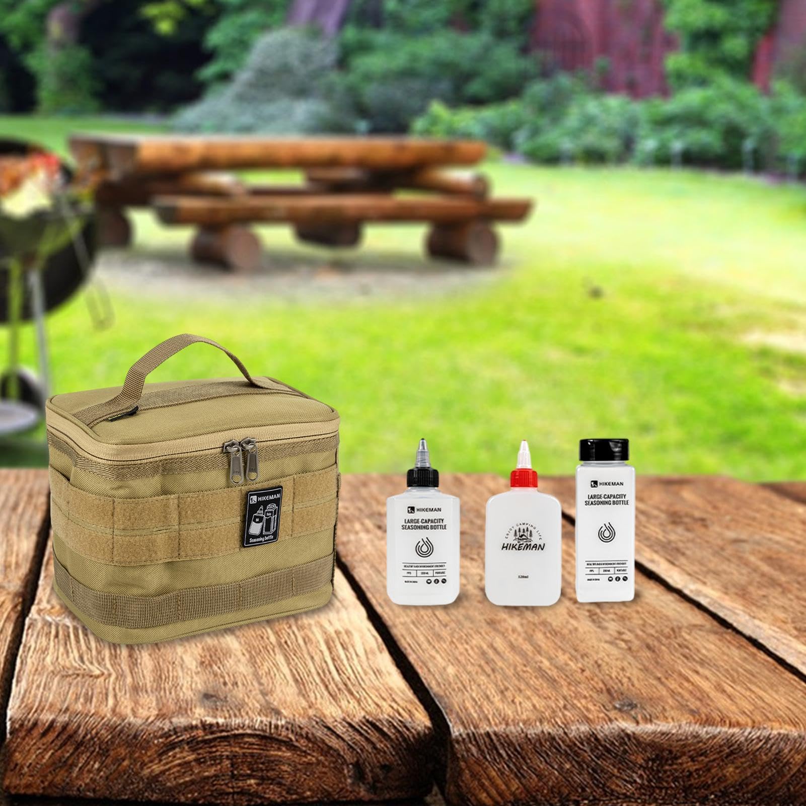 Genérico Gewürzbehälter | Camping-Gewürzflasche | 14 Flaschenbehälter mit | Rührstäbchen zur Aufbewahrung von Gewürzen und Gewürzpulver.