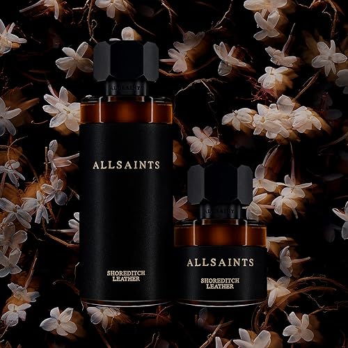 Miniatura 6 de AllSaints Shoreditch - Eau De Parfum de cuero  Fragancia de madera de piel chypre  Perfume unisex con fragancia de vetiver y ámbar  Aroma de aceite