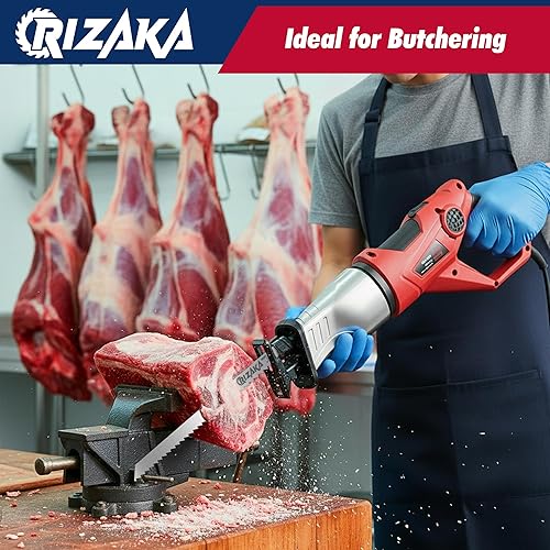 Miniatura 4 de Paquete de 6 hojas de sierra recíproca para carne congelada, hueso, pescado  3TPI 12 pulgadas (11.811 in)0.047 in x 2 piezas, 6TPI 6 pulgadas (5.984