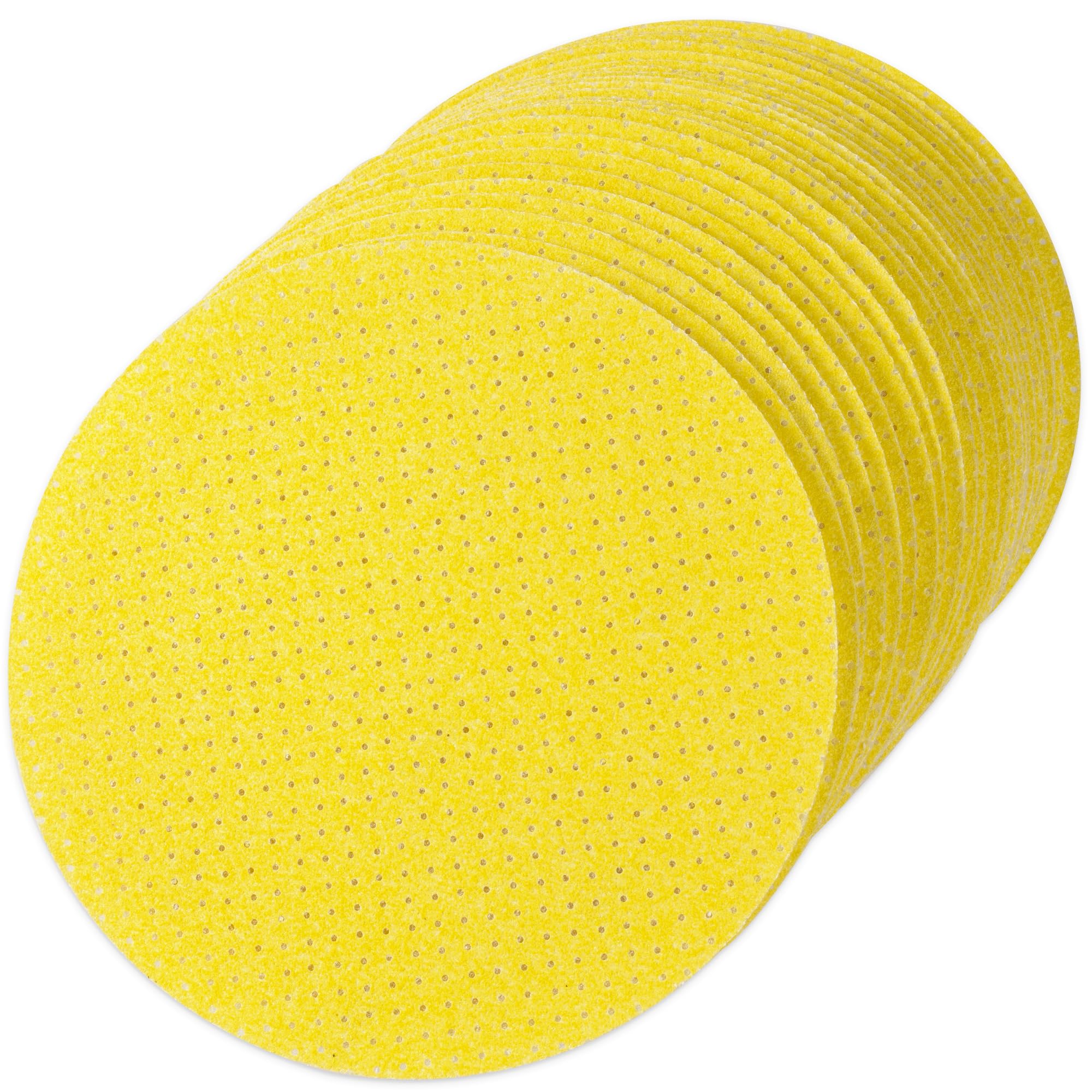 25 Pièces 225mm Disque Abrasif Grain 40 Pastilles Abrasives Papier de Verre Perforés Disques Abrasifs Pour Ponceuse Gypsière/Girafe de Ponçage/Ponceuse de Plafond