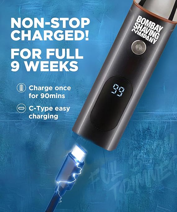 Bombay Shaving Company 11-in-1 All-in-One | Beard Trimmer for Man | Hair Trimmer for Men | Body Hair | IPX6, 90 Min runtime Type C Charging | Gift for Men Husband Father