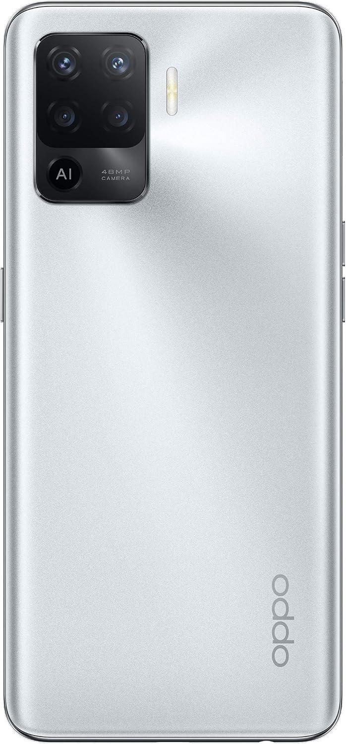 OPPO F19 Pro Dual-SIM 128GB ROM + 8GB RAM (GSM Only | No CDMA) Factory Unlocked 4G Smartphone (Space Silver) - International Version