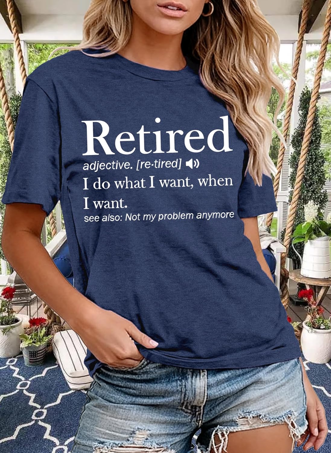 Retirement Shirts for Women Retired Teacher T-Shirt Grandma Retired Tee Tops - Image 4