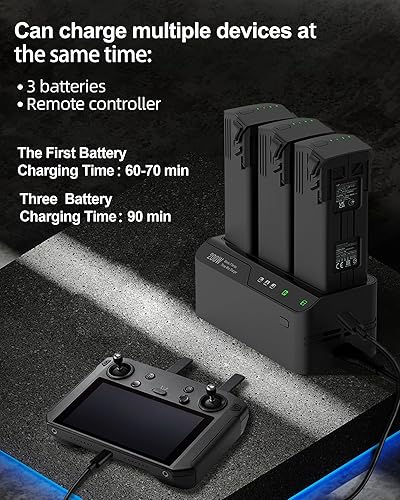 Miniatura 3 de Mavic Serie 3 Kit de batería de vuelo inteligente, 200 W, concentrador de carga de batería inteligente para DJI Mavic 3 ProMavic 3 ClassicMavic