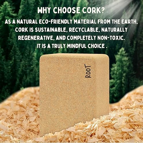 Miniatura 4 de Ultimate Eco-Friendly Yoga Blocks  Premium Portuguese Cork Bricks  Set of One or Two Cork Yoga Blocks  2 pack or Single Block  High Density,