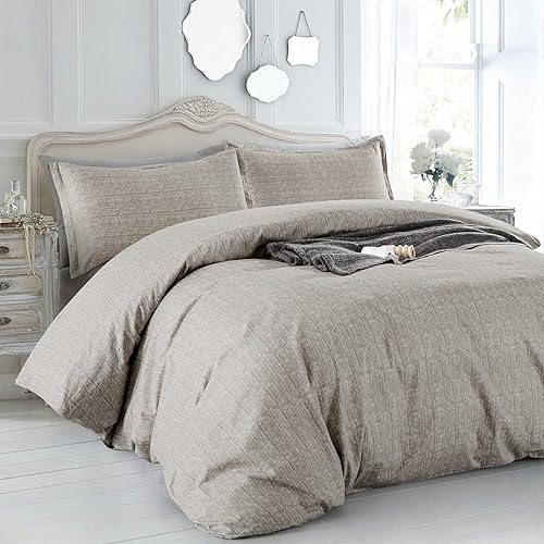 Miniatura 2 de Juego de funda de edredón de algodón egipcio de 1000 tc, reversible, 3 piezas, funda de edredón de algodón envejecido, suave y transpirable