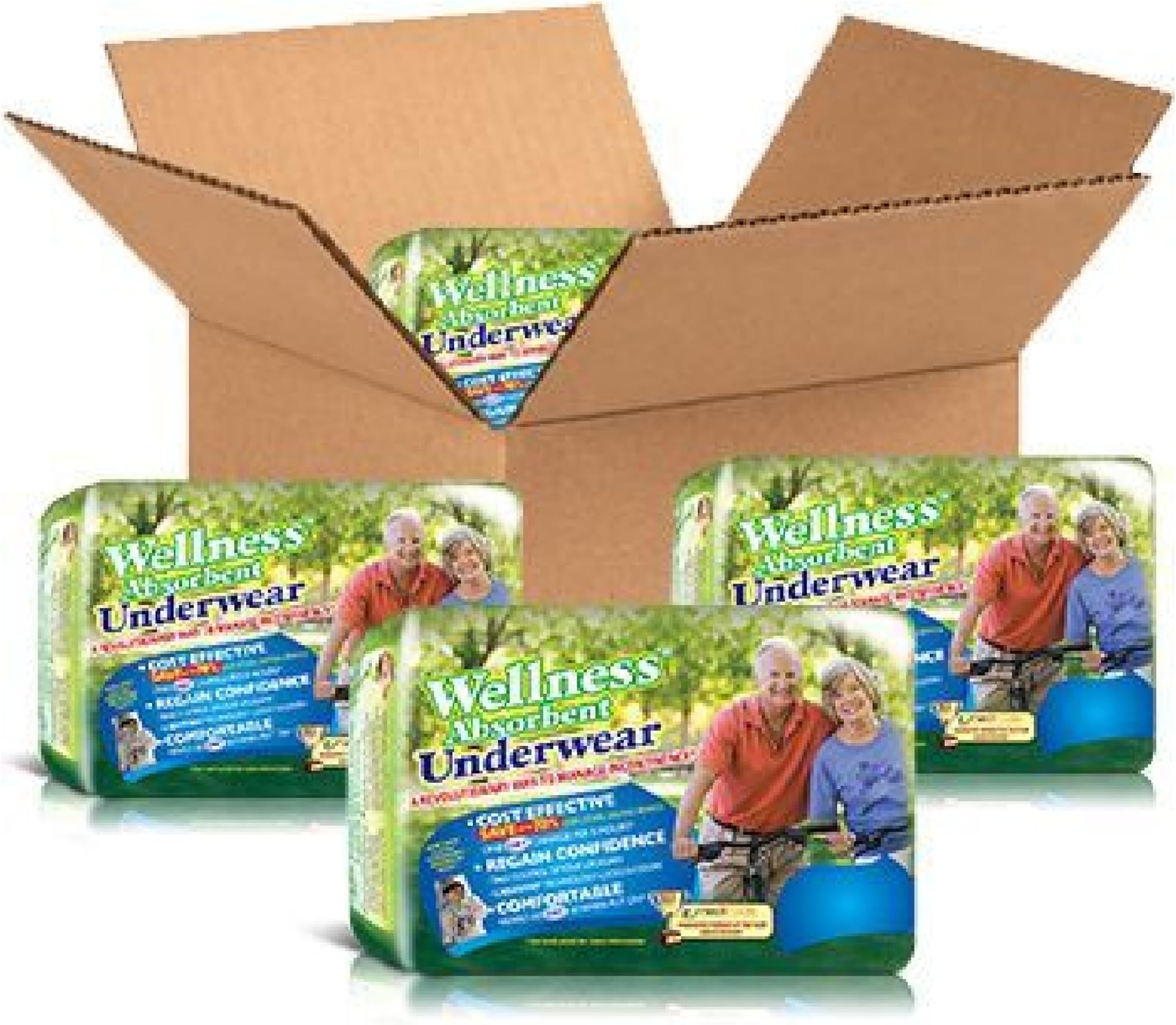 - Unique Wellness-Absorbent Underwear (Pull-Ups) Size Medium (19"–30" Waist) 64 Count, Made in USA