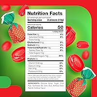 Vista 2 de Crazyoutlet - Caramelo macizo relleno Arcor Buds Bon Bon de fresa, bolsa de 2 libras.