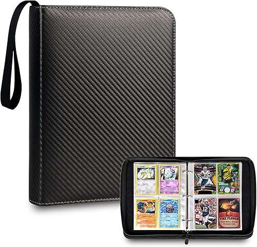 Miniatura 7 de Carpeta TONESPAC de 900 tarjetas de 9 bolsillos compatible con tarjetas de fútbol, tarjetas deportivas, para tarjetas intercambiables, funda de