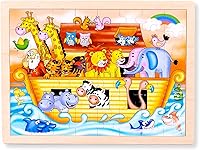 Vista 1 de Noah - Rompecabezas para niños pequeños de 3 a 5 años, 48 piezas de juguetes educativos de aprendizaje preescolar, regalo para bebés, niños y niñas