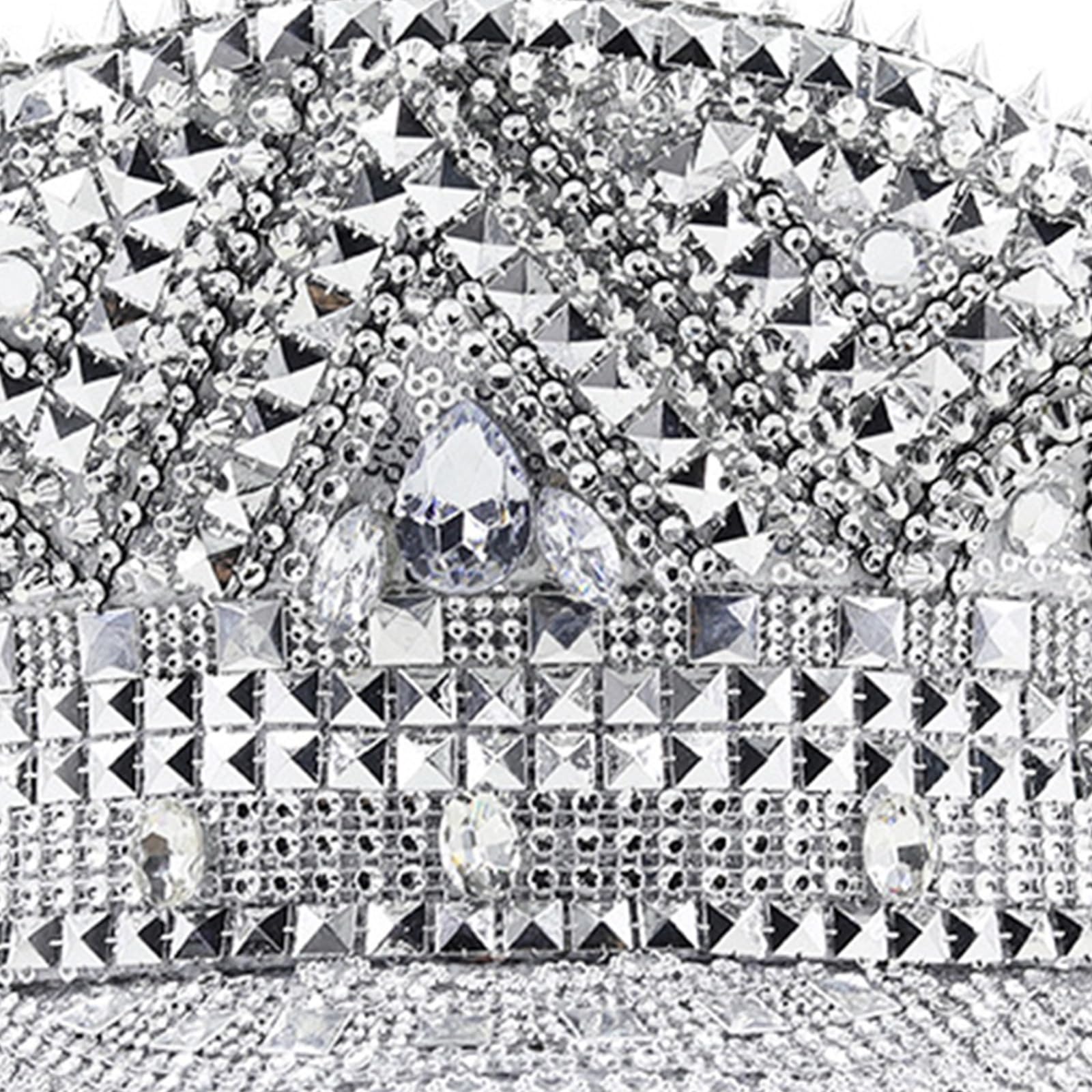 Bejeweled, cappello da capitano con strass, per feste di addio al nubilato, versatile, per feste