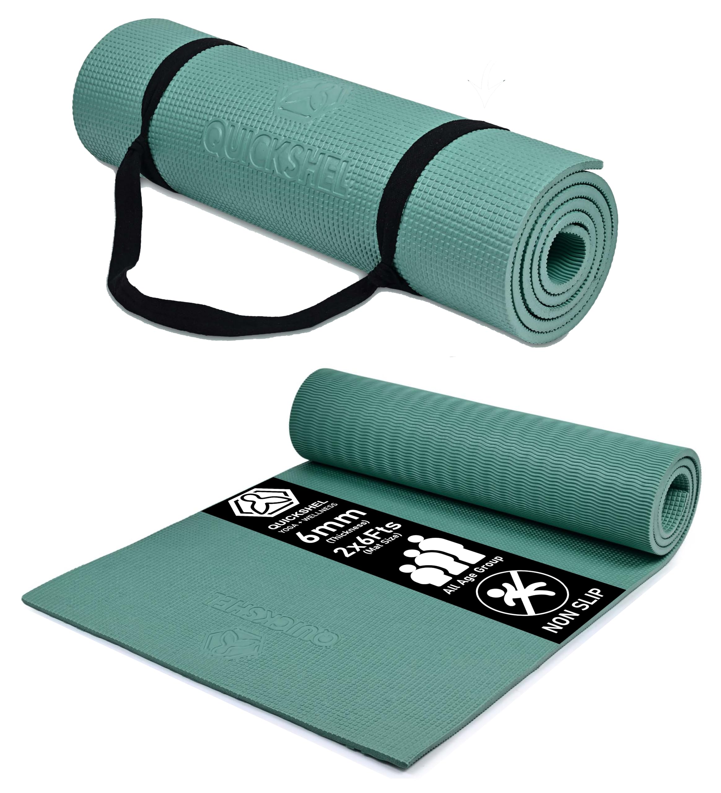 アミンマット　refine exercise Mat Quick Shel Yoga mats Exercise Mat Anti-Skid Water/Dirt Proof