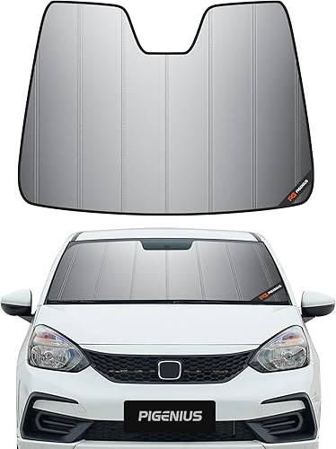 Miniatura 17 de Parasol para parabrisas Honda Civic Coupe 2006-2011, acabado de cuero gris premium