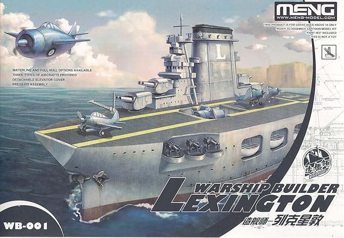 Model-Warship Builder Cartoon Ship