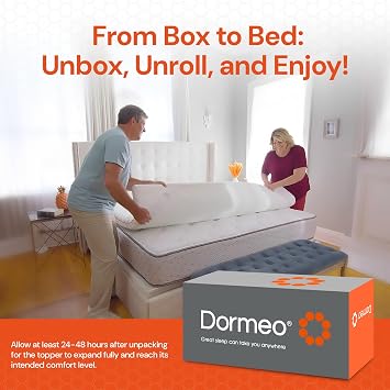 Dormeo Premium King Mattress Topper and True Evolution Pillow Bundle