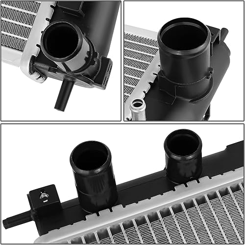 Miniatura 9 de DNA Motoring OEM-RA-13091 - Radiador de refrigeración de núcleo de aluminio estilo OE compatible con Subaru WRX 12-14  08-14 Impreza MT, 27-116