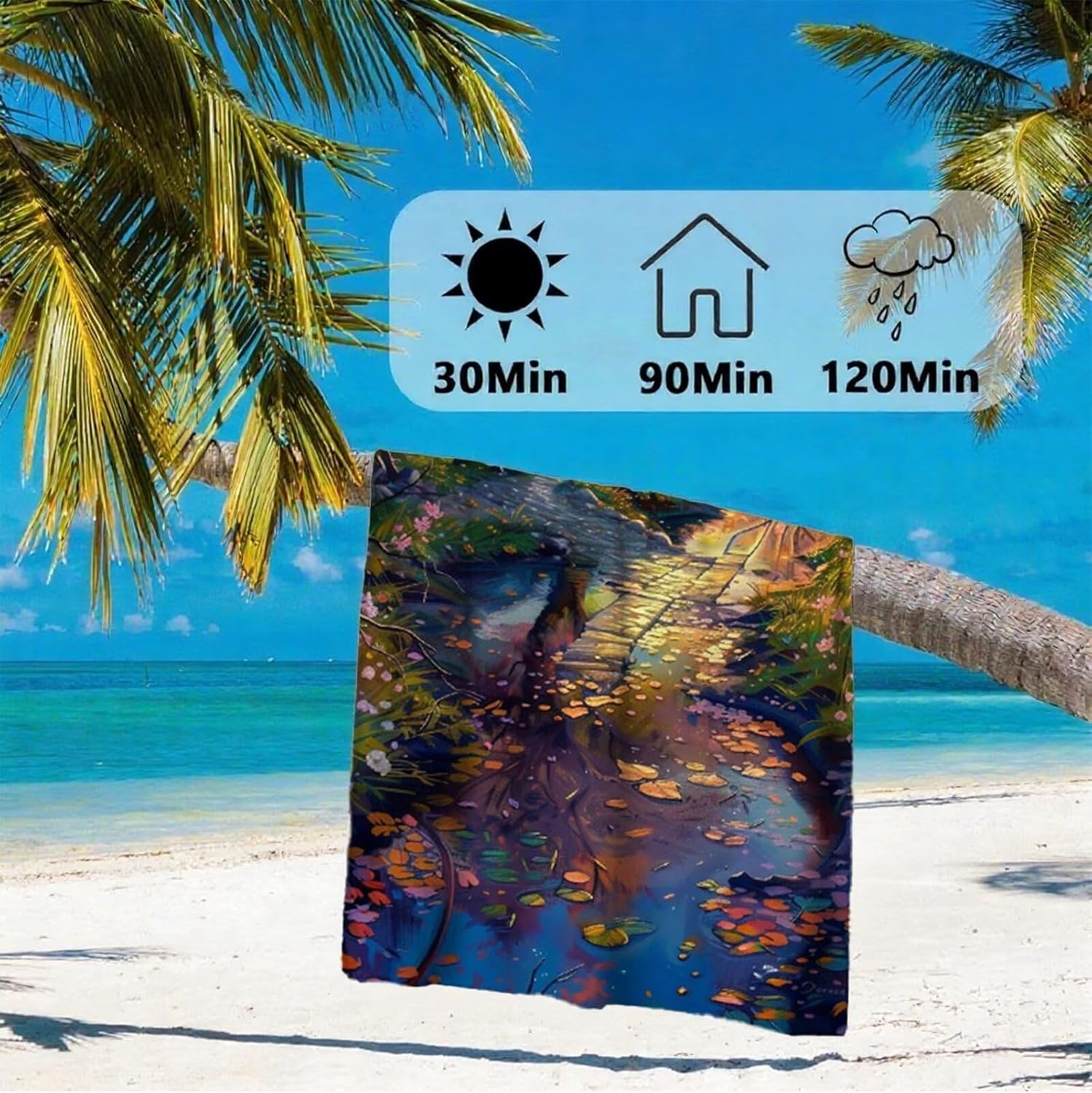 Beach Towel 100x180cm Bath Towels, Quick Dry Microfiber Towel, Sand Free, Super Absorbent, Lightweight, Compact Design, Towels for Bathroom Travel, Pool, Gym, Camping, Beach Vacation Essentials A2-65
