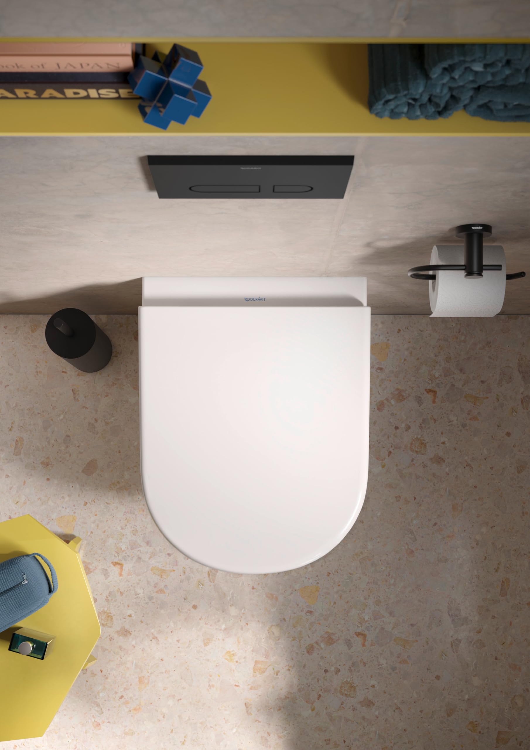 Duravit D-Code WC suspendido Compact, lavable, sin borde, 370x480x360mm, blanco brillo intenso, 2515090000