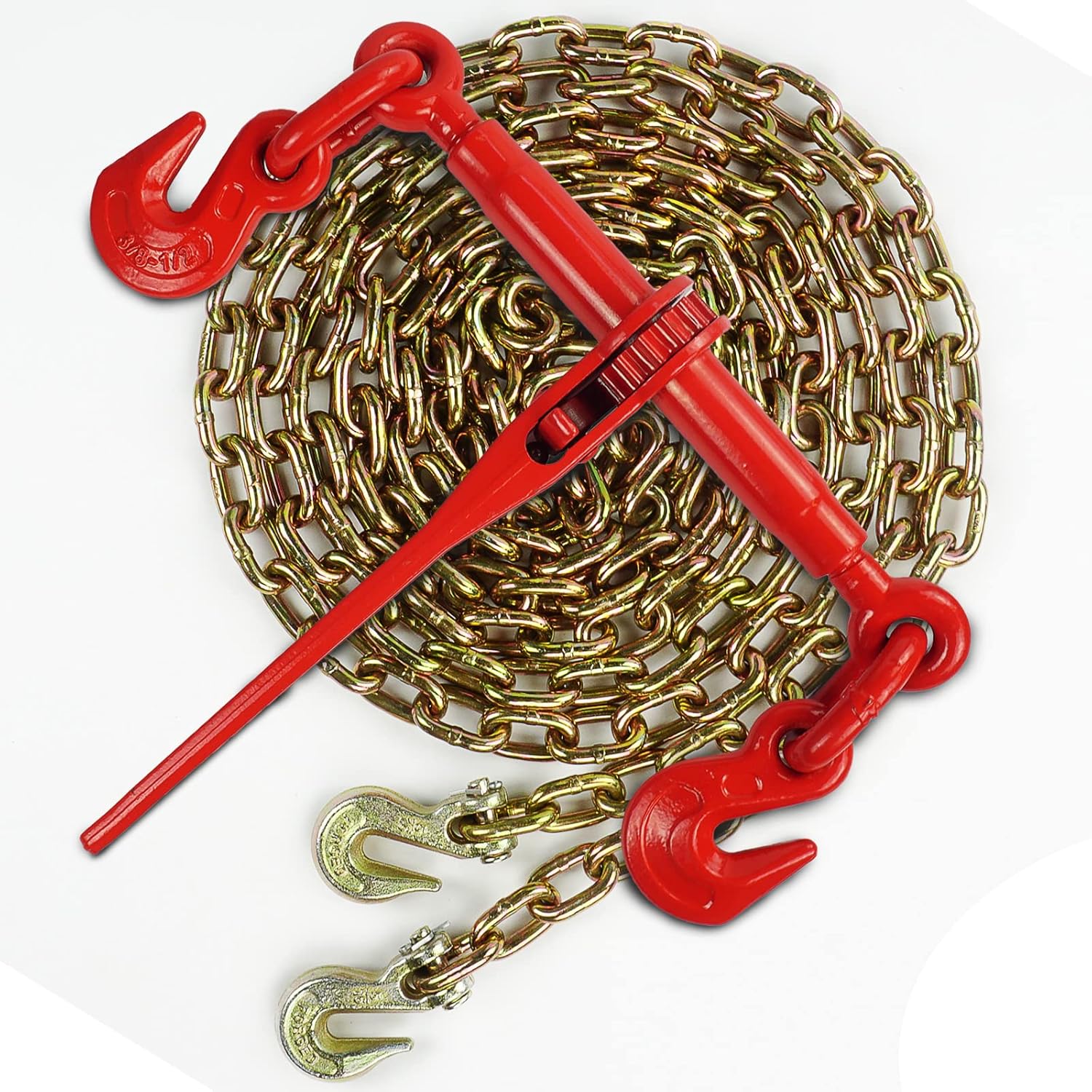 Towmavin 5/16"-3/8"Grade 70 Chain Transport Hauling Load Package Includes Binders and 5/16"×10ft Chains 4,700lbs Safe Working Load : Industrial & Scientific