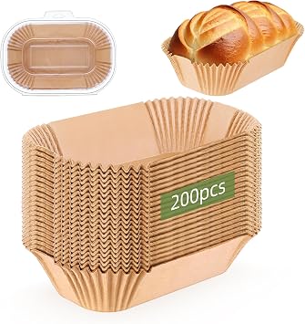 200pcs Loaf Pan Liners, Loaf Pan Liners for Baking 9x5inch, Bread Pan Parchment Liner, Bread Pan Liner for Baking 200