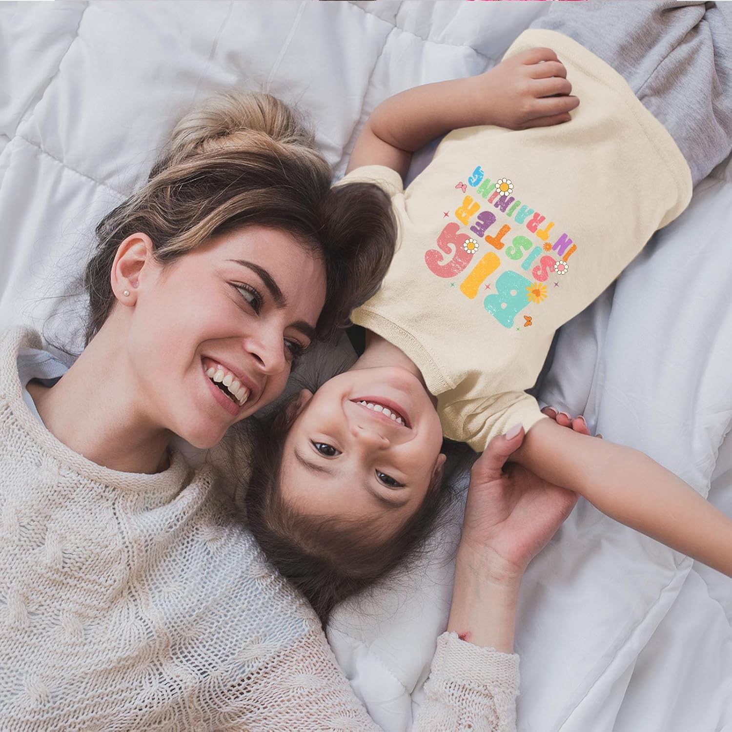 Toddler Girl Big Sister Shirt Bigger Biggest Sister Tshirts Cotton Short Sleeve Tees 2-10 Years - Image 4