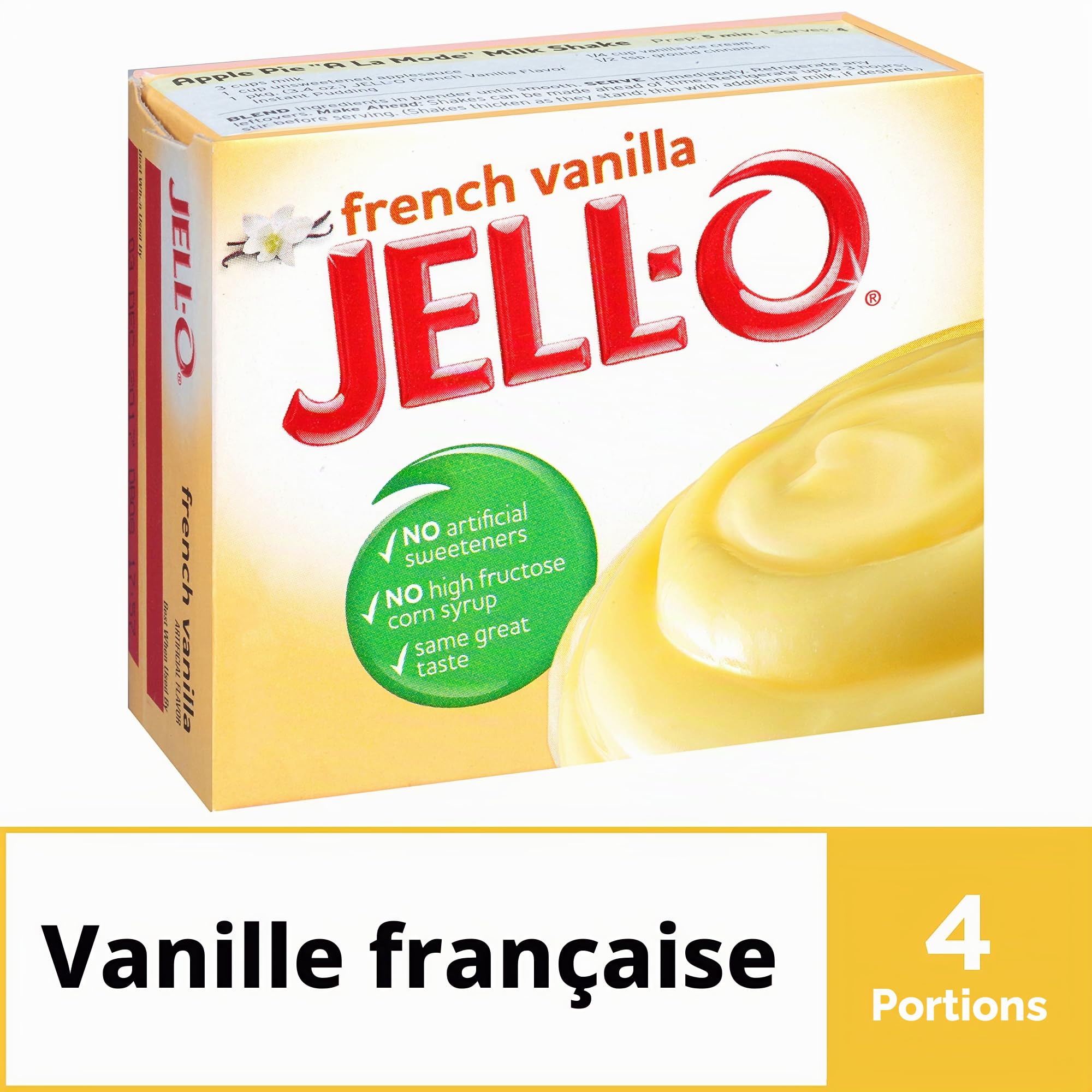 Jell-O Instant Pudding Et Pie Filling, Vanilla Française, 3.4Ounce Boxes (Paquet De 6)