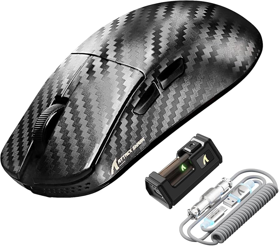 【新品】ATTACK SHARK R11 ULTRA 超軽量ゲーミングマウス R11 ULTRA 8K Wireless Mouse | 49g Carbon Fiber Shell