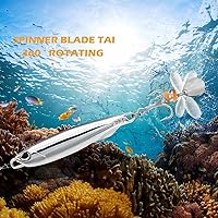 Vista 23 de Fishing Jigs Metal Fishing Spoons Lures, Blade Bait Spinner Long Casting Jigging Spoon Lure Vertical Hard VIB Swimbait for Walleye Bass Trout