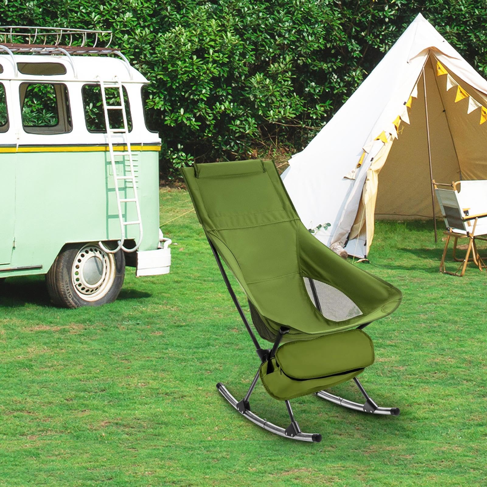 Sedia pieghevole per esterni, sedia da viaggio leggera e portatile | sgabello compatto per festival, con portabicchieri reclinabile resistente, lettino da trekking impermeabile, sgabello da pesc