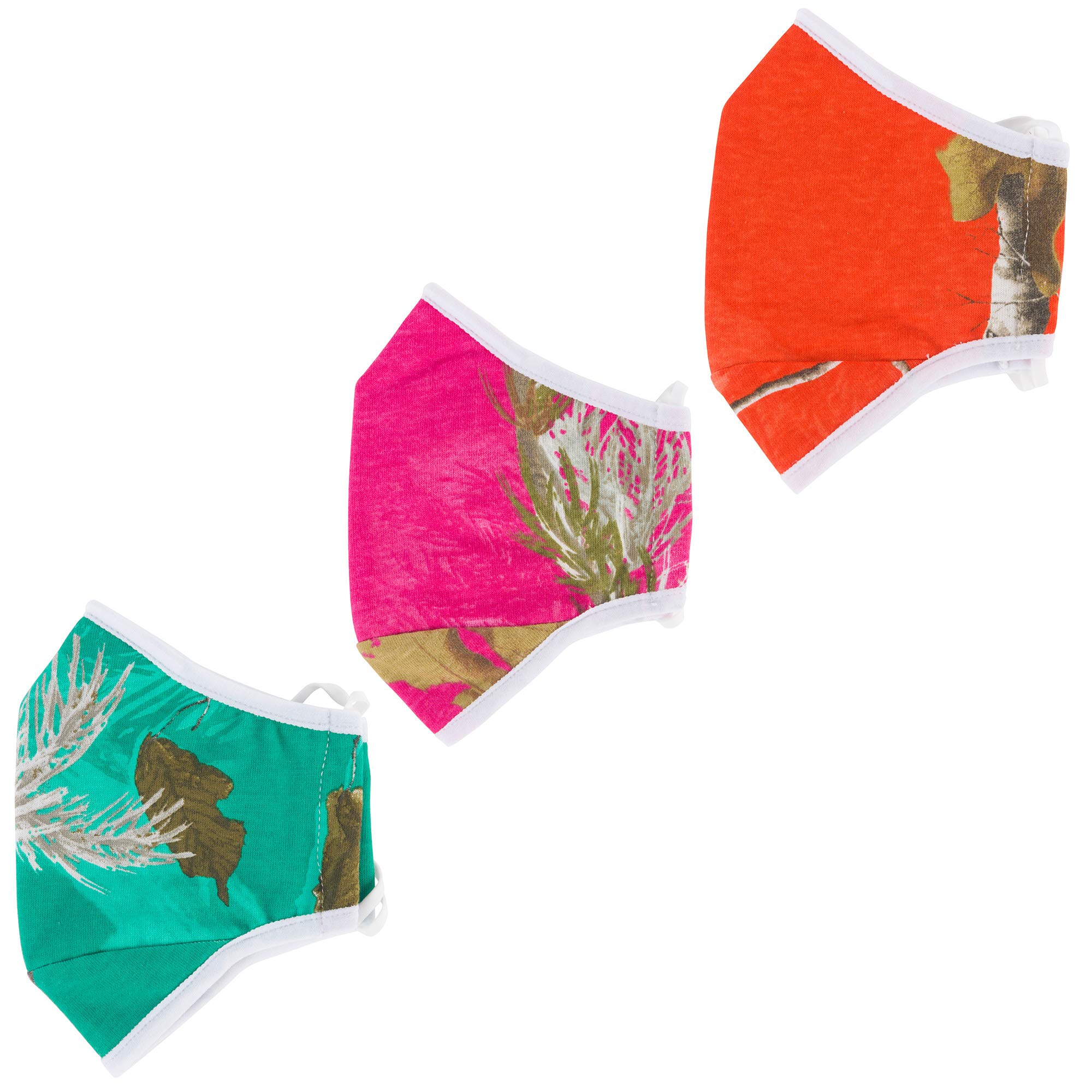 Camo 3-ply Fabric Face Mask with Adjustable Straps