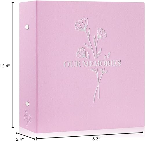 Miniatura 7 de Lanpn Álbum de fotos de 4 x 6 pulgadas, 600 bolsillos, gran capacidad de lino Our Memories, libro de fotos grande con capacidad para 600 fotos