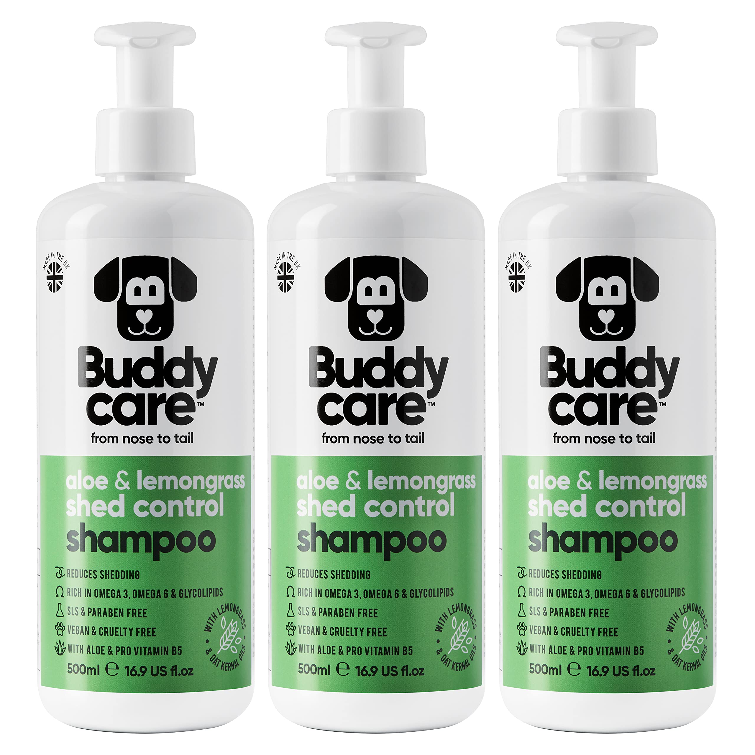 Buddycare Oatmeal Dog Shampoo for Smelly Dogs (16.90oz) - Hypoallergenic & Itch Relief Formula, Gentle on Sensitive Skin, Includes Dog Shampoo and Conditioner - Essential Dog Grooming Supplies — view 58
