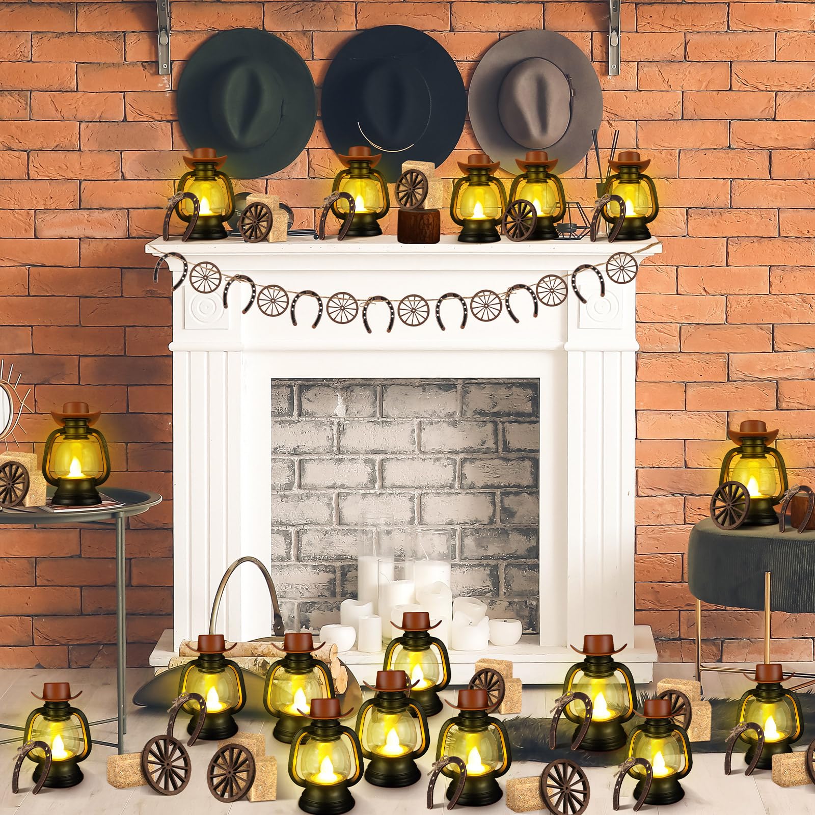 Metallic Foil Centerpiece Creative Converting Blue Graduation Centerpiece -  Metallic Foil Cascade With Caps Mini Graduation Centerpiece, image size:1600x1600