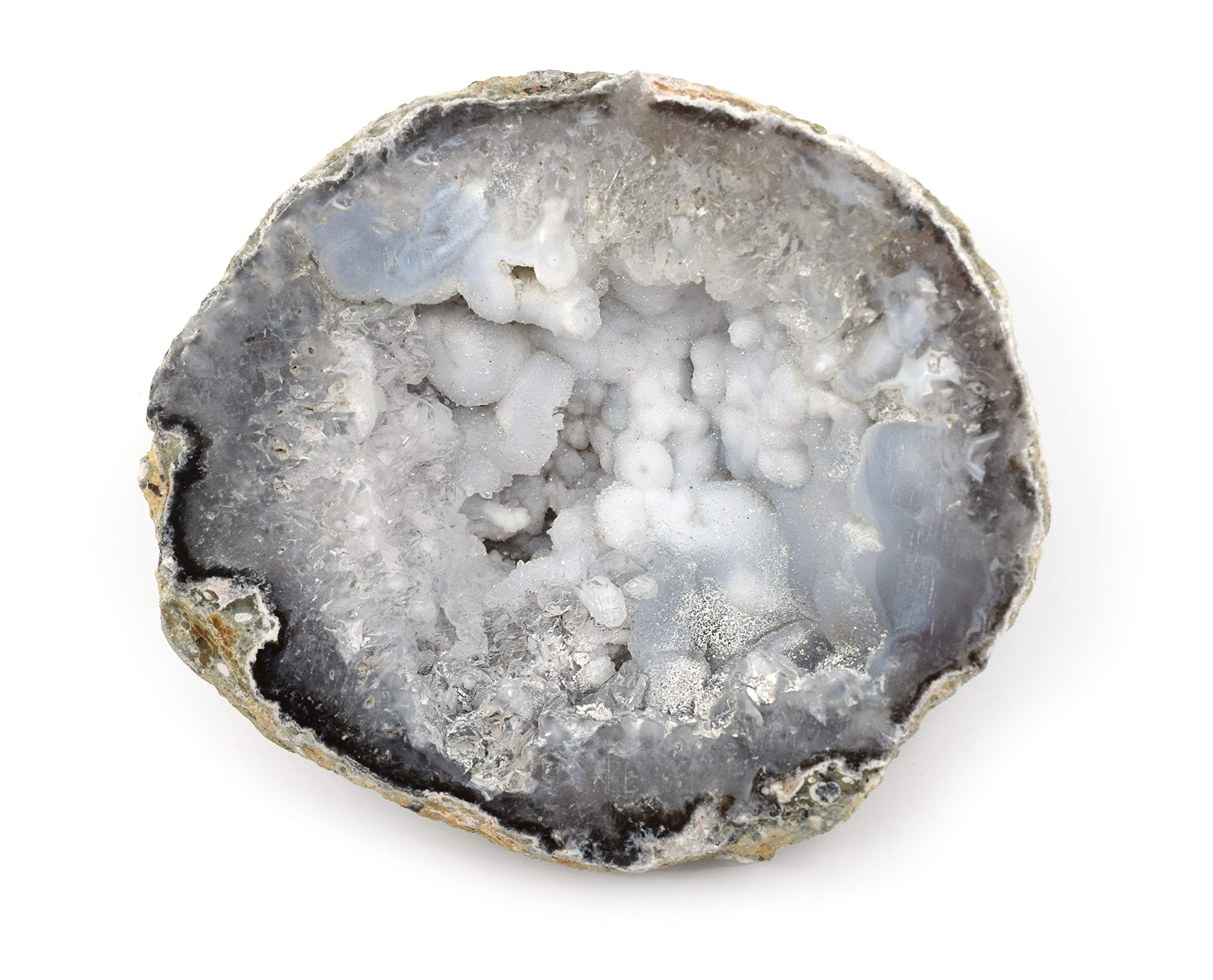 Half Quartz Geode, 2.5-3.5" - 100% Authentic Mineral Specimen - The Artisan Mined Series by hBAR