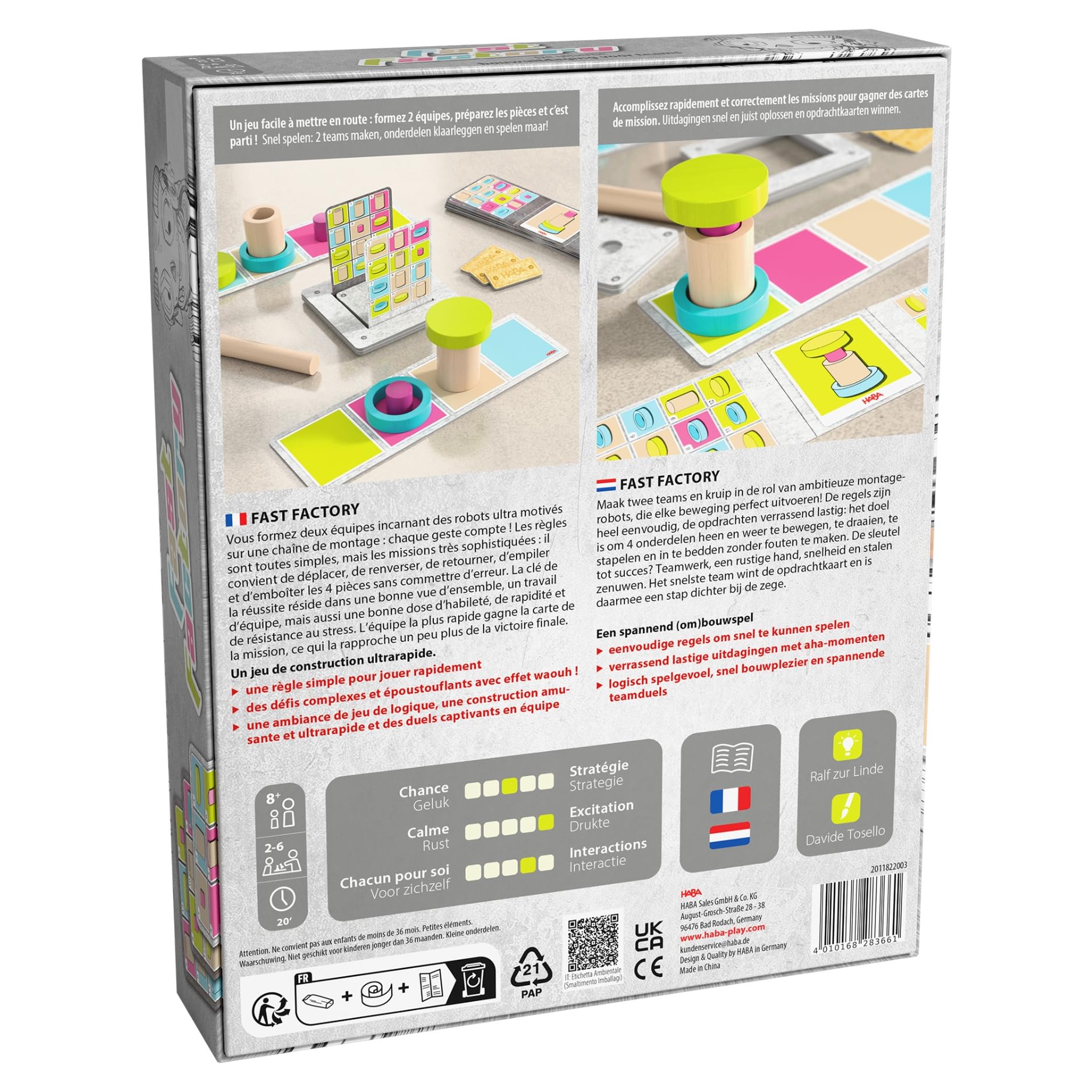 HABA Gioco di logica & Gioco di strategia per bambini da 8 anni - Gioco per famiglie con sfide complesse e momenti di divertimento rapidi per accattivanti duelli di squadra - 2011822003