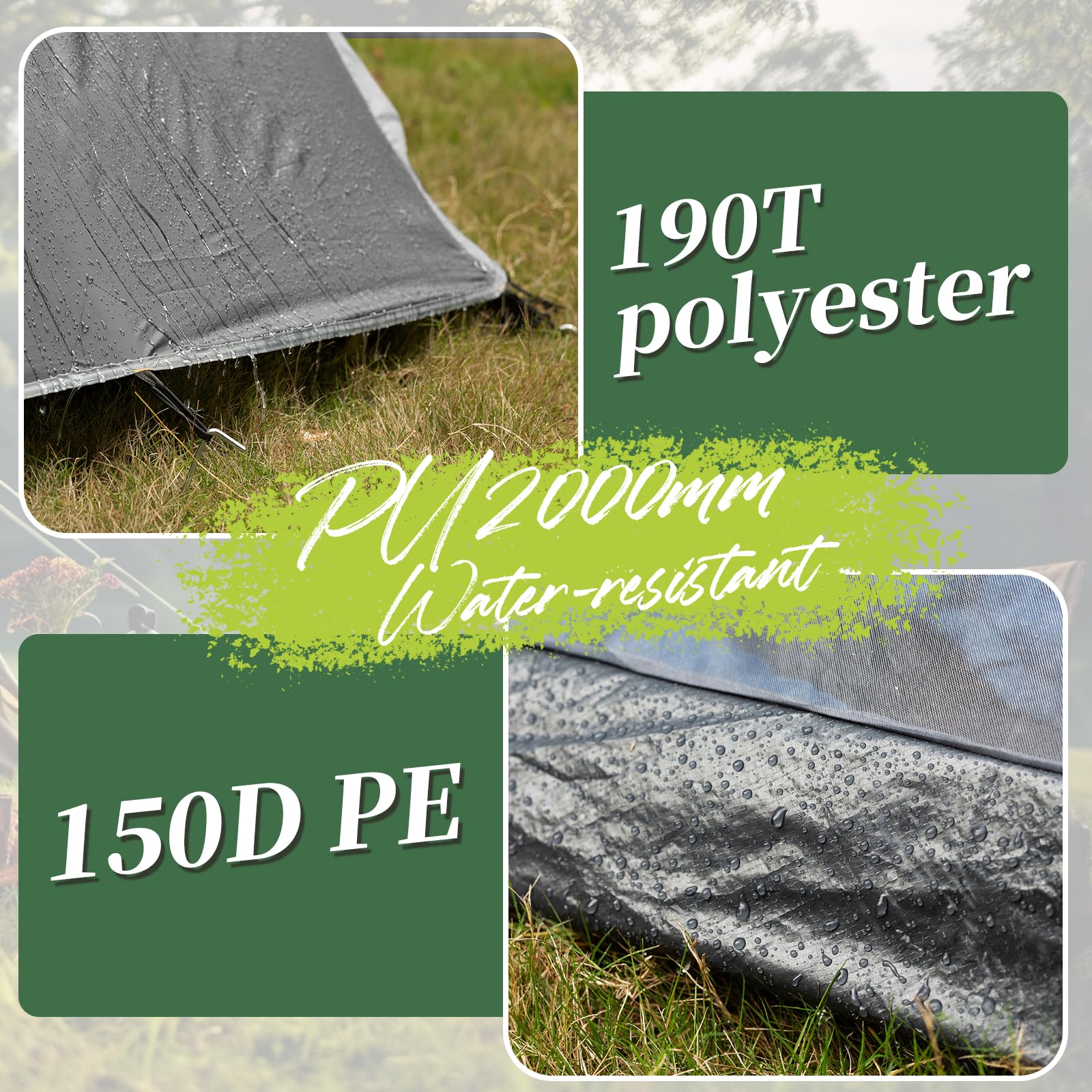 Tente de Camping pour 1-2 Personne, Tente, avec Installation Facile, Petite Taille Une Fois repliée Ultra légère Portable, Imperméable pour randonnée, Alpinisme, Camping