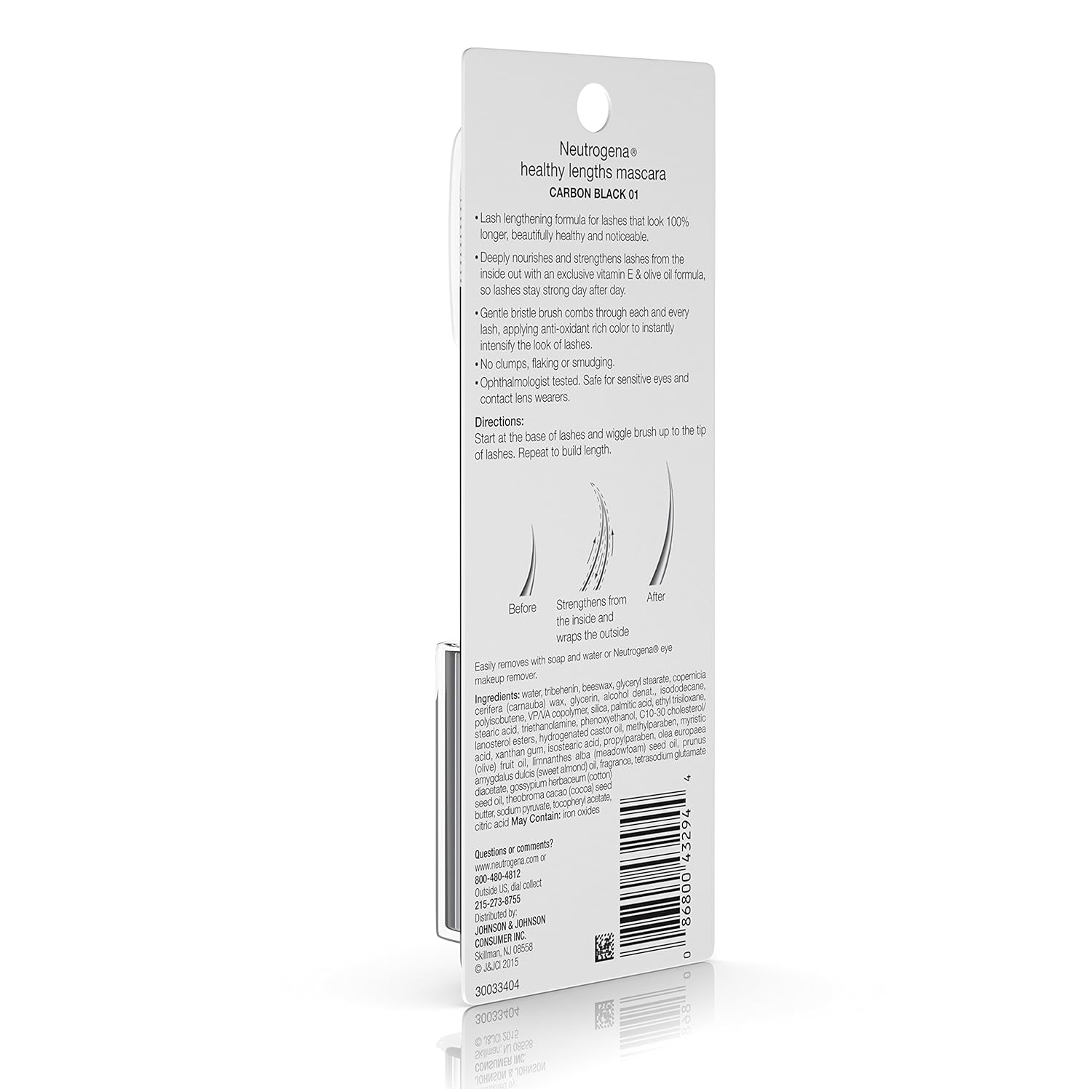 Neutrogena Healthy Lengths Mascara, Carbon Black 01, 0.21 Ounce