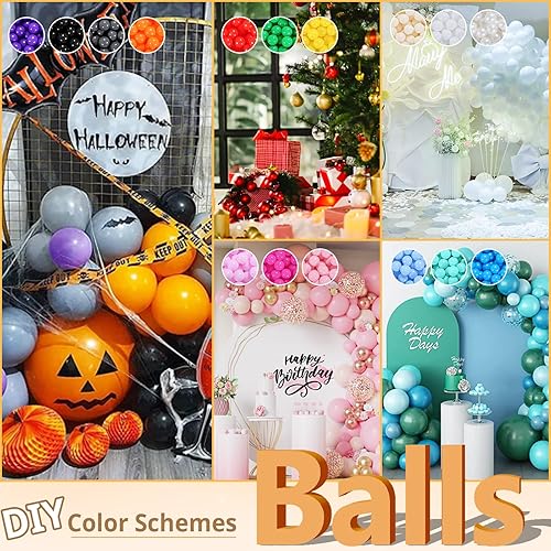 Miniatura 7 de STARBOLO 100 bolas para niños pequeños, a prueba de aplastamiento, bolas de juguete para niños, colores macarrones, para fiestas de cumpleaños,