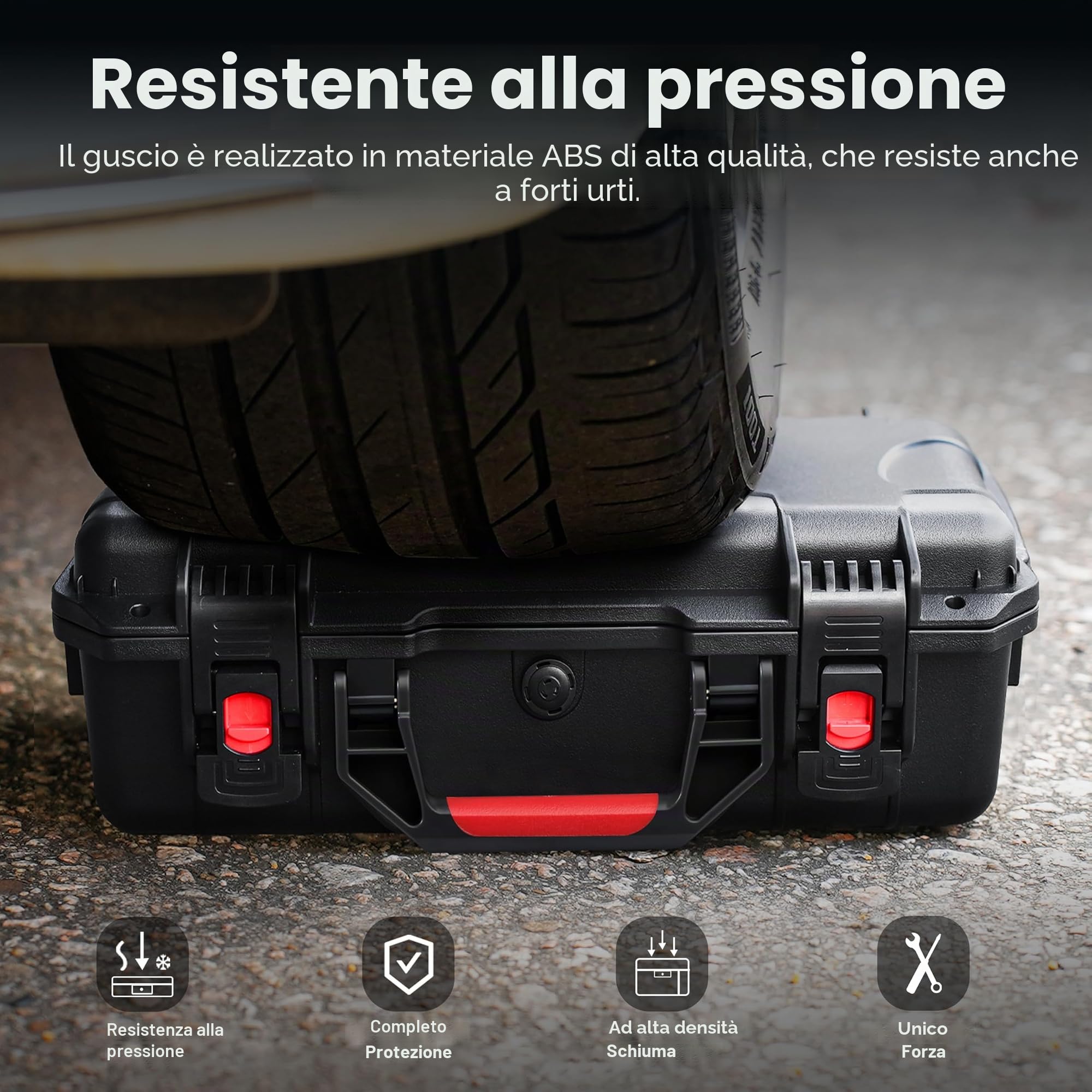 Custodia rigida impermeabile per DJI Mavic 4 Pro Drone Combo Fly More adatta a DJI RC 2/Pro 2 fino a 9 batterie, stazione di ricarica, filtro e accessori