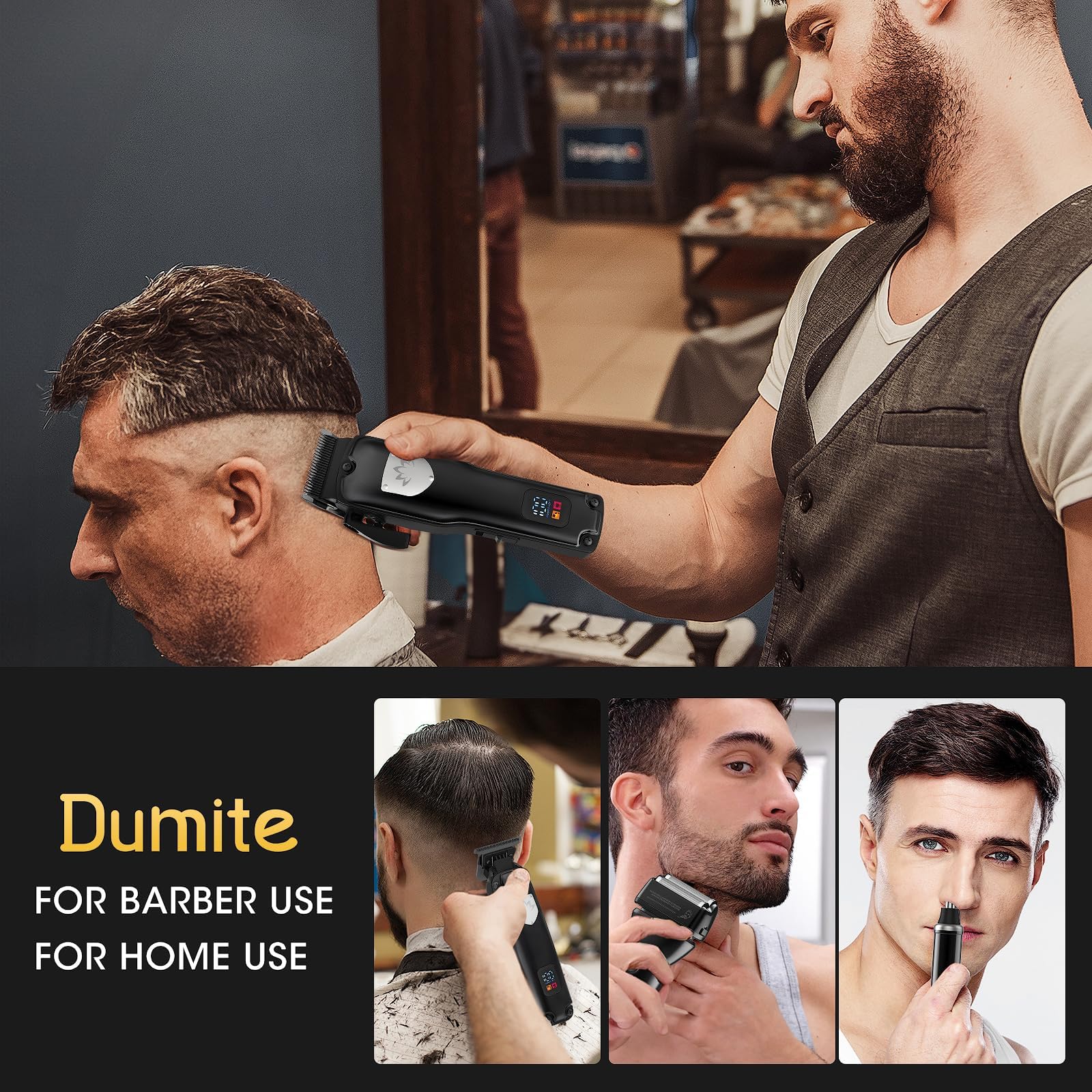 Dumite 4-in-1 Cordless Hair Clipper and Grooming Kit